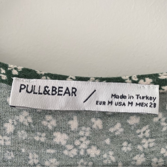 Pull&Bear Green Patterned Dress, Medium - Picture 4 of 10